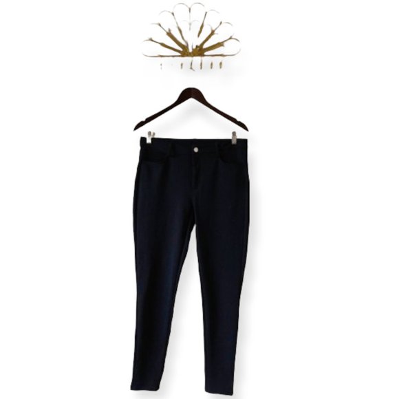 Michael Kors Black Straight Leg Knit Pants - Picture 1 of 8